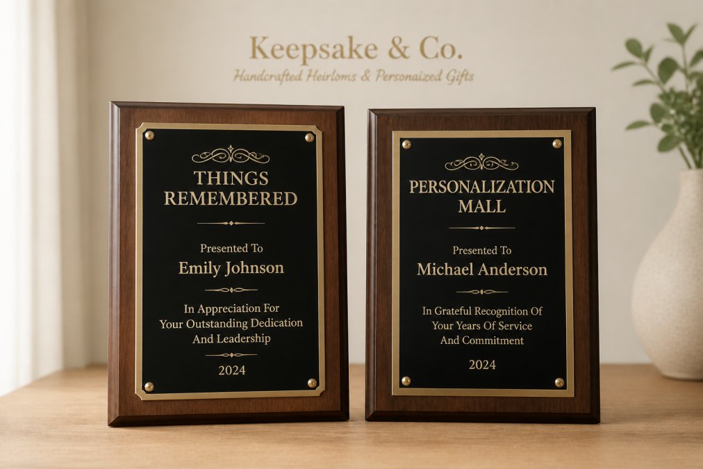 Things Remembered vs Personalization Mall for Plaques