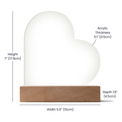 To My Daughter Proud – Acrylic Heart Plaque